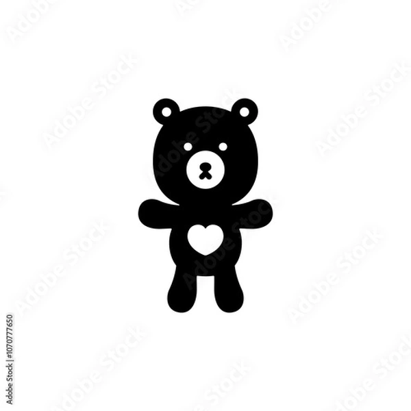 Fototapeta Baby Icon Illustration Solid Style Vector Sign Symbol for Parenting and Childcare Concepts