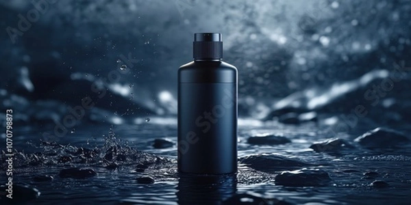 Fototapeta Shampoo bottle Commercial poster Product photography 