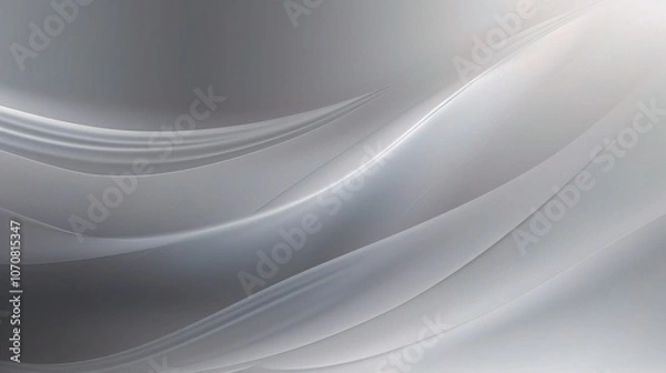 Fototapeta Smooth Gray Abstract Waves for Creative Designs