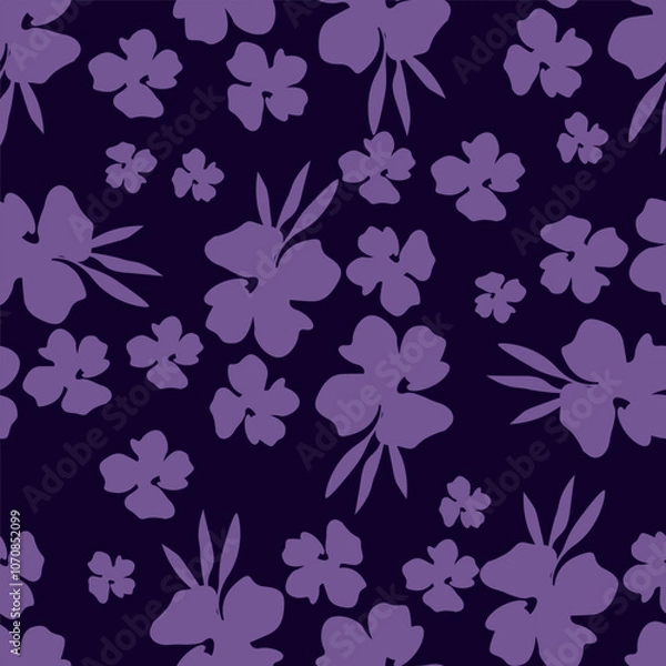 Fototapeta Beautiful Flower Pattern, Floral Seamless Digital Design,Watercolor Textile Allover Abstract Design.On Background