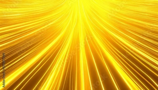Fototapeta Spectral rays of the sun against the background of cosmic radiance. The optical radiation system creates a series of bright, changing geometric highlights on the surface. 3D. 4K. Isolated black backgr