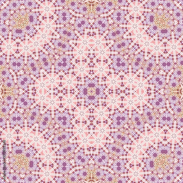 Fototapeta Seamless square pattern. Symmetric pattern texture