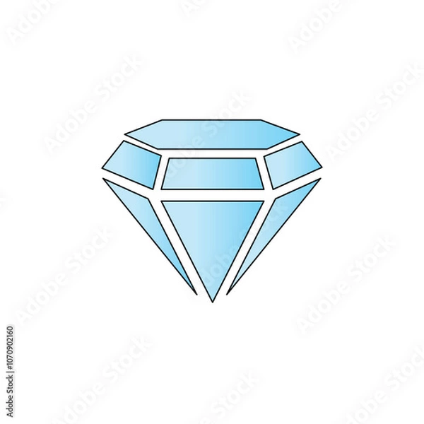 Obraz best diamond vector type icon