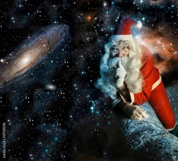 Obraz Santa in space