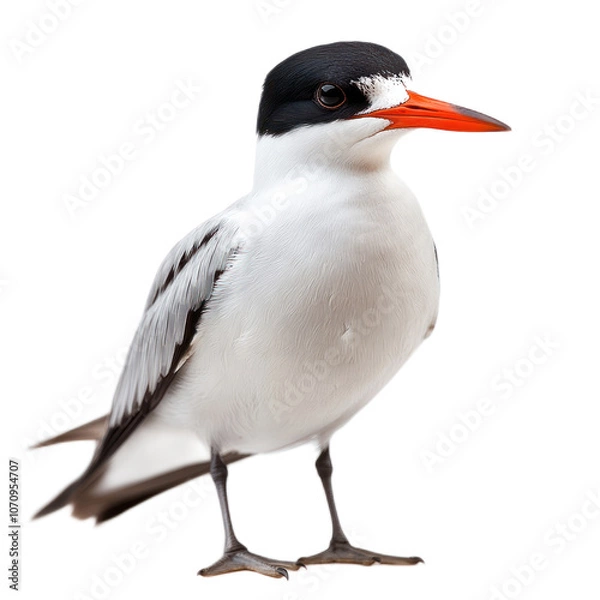 Fototapeta Elegant Bird with Striking Orange Beak