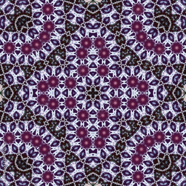 Fototapeta Seamless square pattern. Symmetric pattern texture