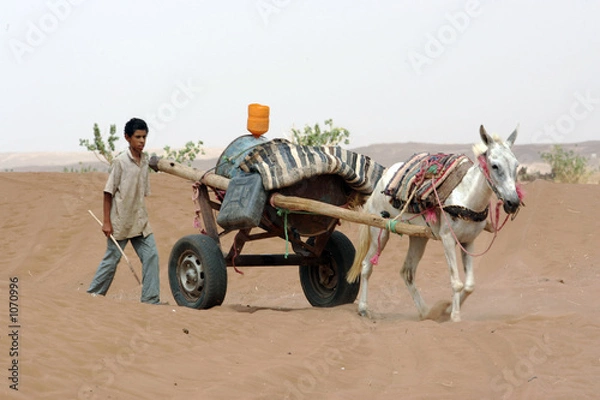 Fototapeta corvée d'eau