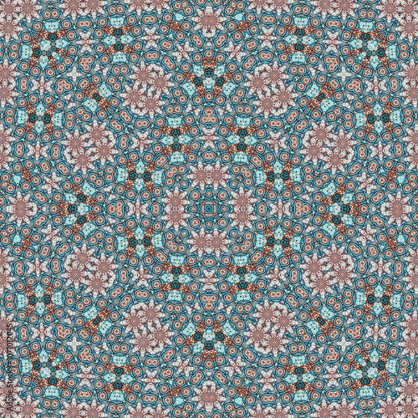 Fototapeta Seamless square pattern. Symmetric pattern texture