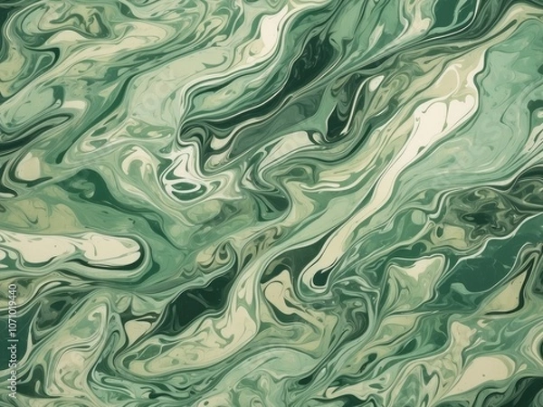 Obraz Green Abstract Marble Design