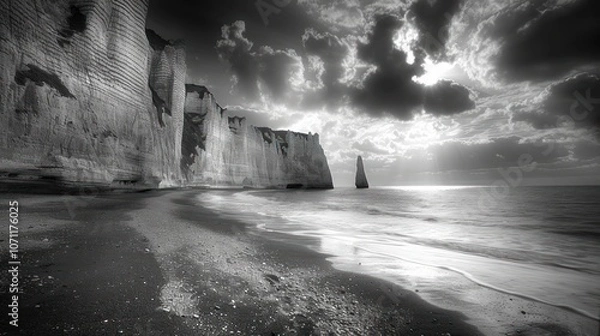 Obraz Dramatic Cliffs and Seascape