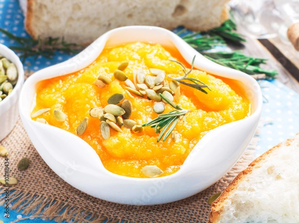 Obraz Roasted pumpkin with seeds