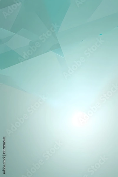 Fototapeta Abstract background of glass refraction in white and teal color