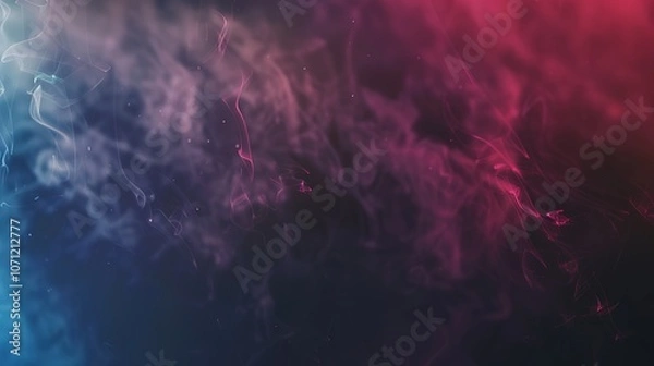 Fototapeta Gradient Light Effect Smoke on Black Background - a mesmerizing and atmospheric visual. The gradient smoke effect adds depth and intrigue to the dark backdrop.
