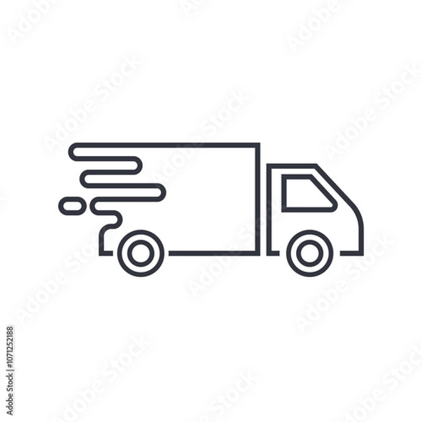 Obraz Delivery Truck Logo Template Icon