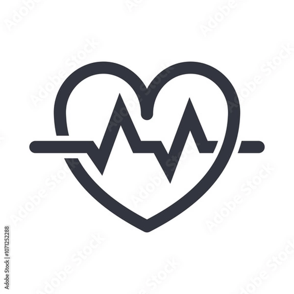 Obraz Heart Beat Logo Template Icon