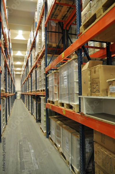 Obraz Modernes Hochregallager
