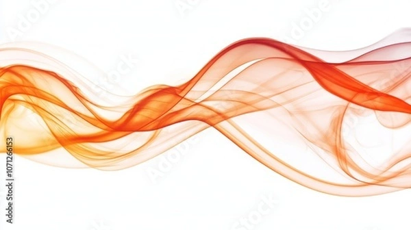 Fototapeta Red smoke trails twisting and dispersing into the air with striking color intensity.