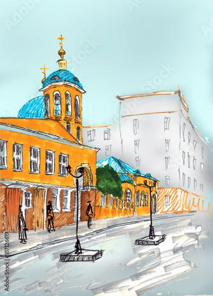 Obraz Храм Космы и Дамиана в Москве