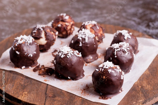 Obraz Chocolate Candy with Nut Filling