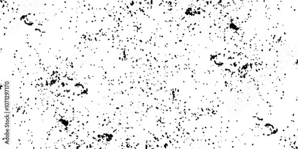 Fototapeta Worn black grunge texture. Dark grainy texture on white background. Grunge Rough Background. Texture Vector. Dust Overlay Distress Grain 