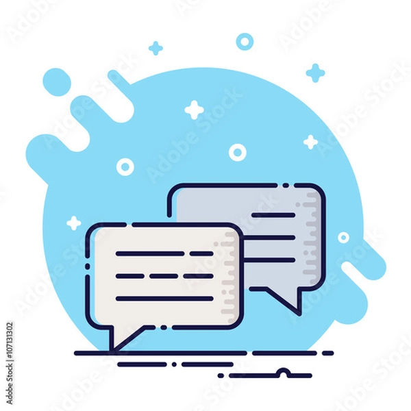 Obraz Comment Flat Icon