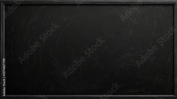 Fototapeta Black chalkboard background photo, in the style of textured canvas