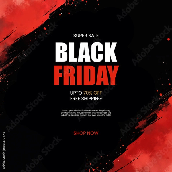 Fototapeta Black Friday sale banner