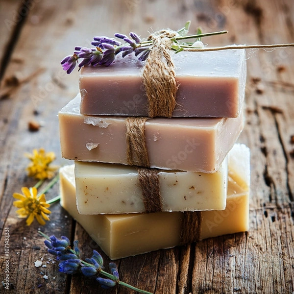 Obraz soap with lavender soap