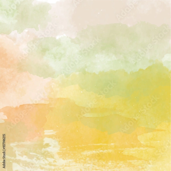 Obraz Abstract vector hand-drawn watercolor background