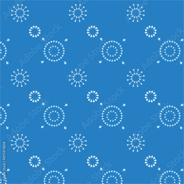Fototapeta 
seamless vector pattern of flowers in various colors and shapes multi color floral seamless repeat pattern