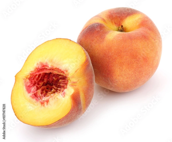 Fototapeta Half Peach and Peach
