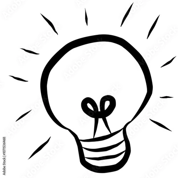 Obraz light bulb icon