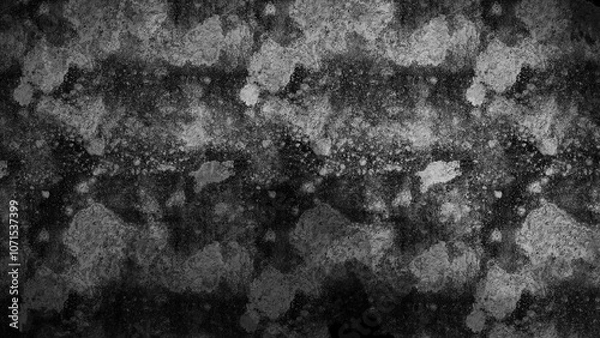Obraz Grunge texture, dark background, gray splatter.