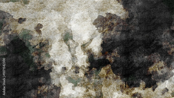 Obraz Abstract background with gray, brown, and white paint splatter.