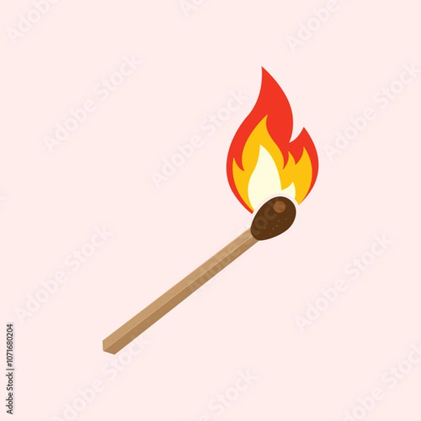 Obraz the burning match