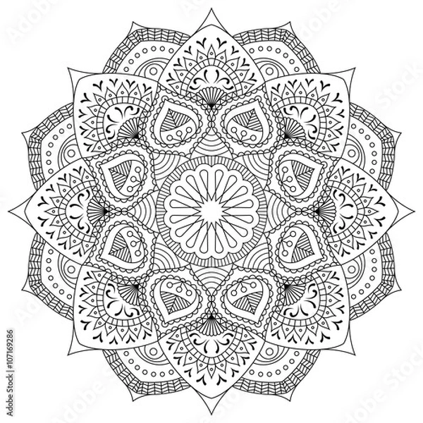 Fototapeta Mandala. Ethnic decorative elements. 