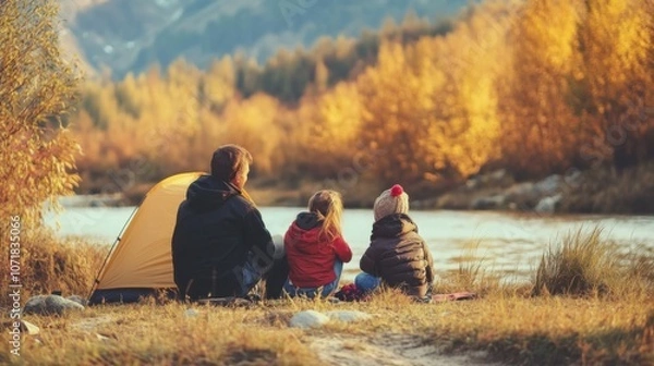 Fototapeta Go camping in the national parks in the fall