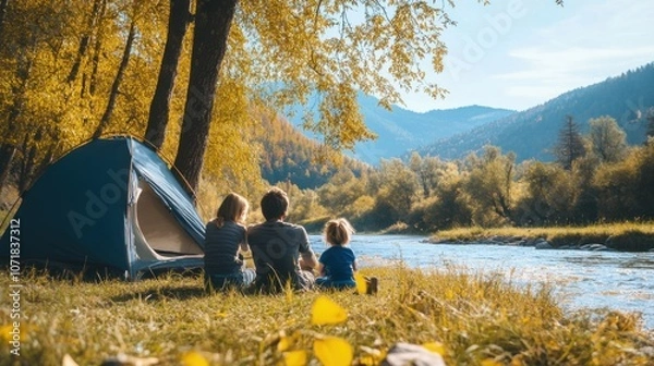 Fototapeta Go camping in the national parks in the fall