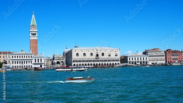 Obraz Landschaft von Venedig mit der Kirche San Marco