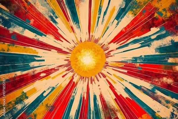 Fototapeta abstract background, vintage line (raster version)
