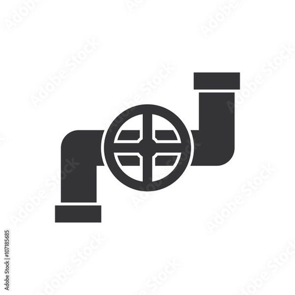 Obraz Pipe icon vector