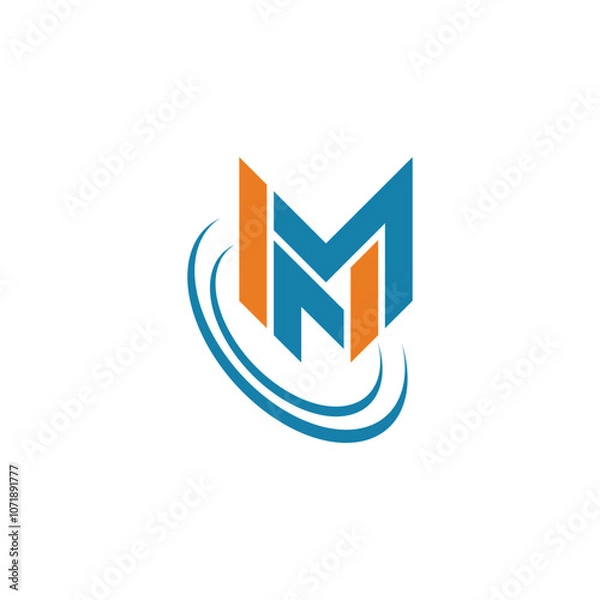 Fototapeta MX letter logo vector. elements for the initial template