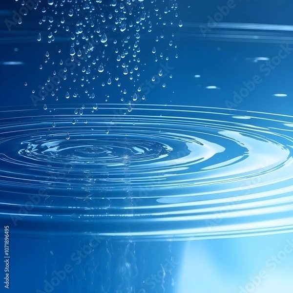 Obraz blue water background