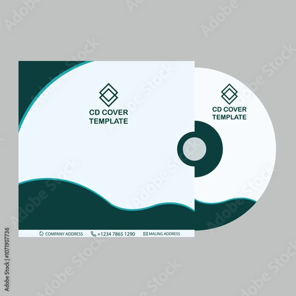 Obraz Cd cover design vector template