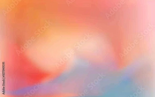 Fototapeta A blurry pink and blue background with a red swirl