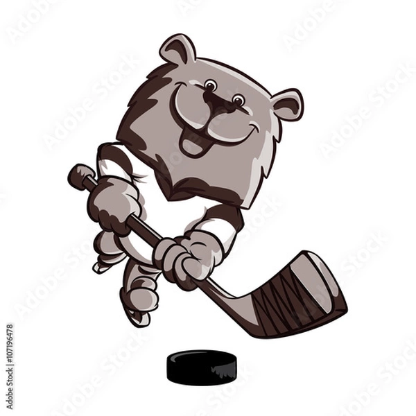 Obraz Bear hockey player