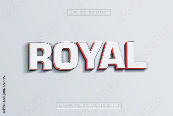 Obraz Royal 3D Text Effect