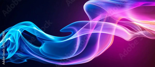 Fototapeta Create vibrant digital abstract art with flowing colors