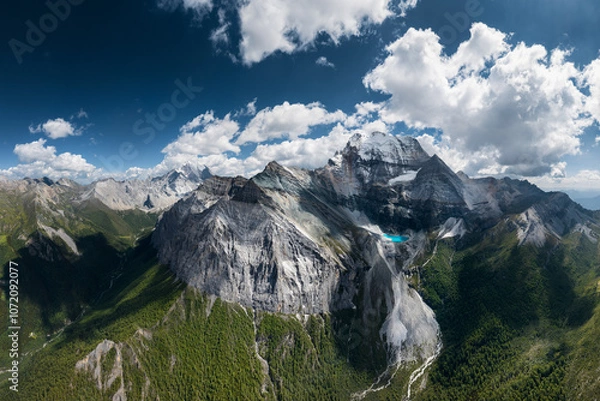 Fototapeta Daocheng Yading in The Hengduan Mountains