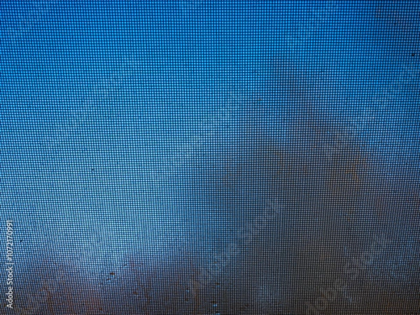 Fototapeta Window Screen and Wet Glass